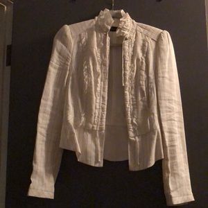 Zara white women’s blazer